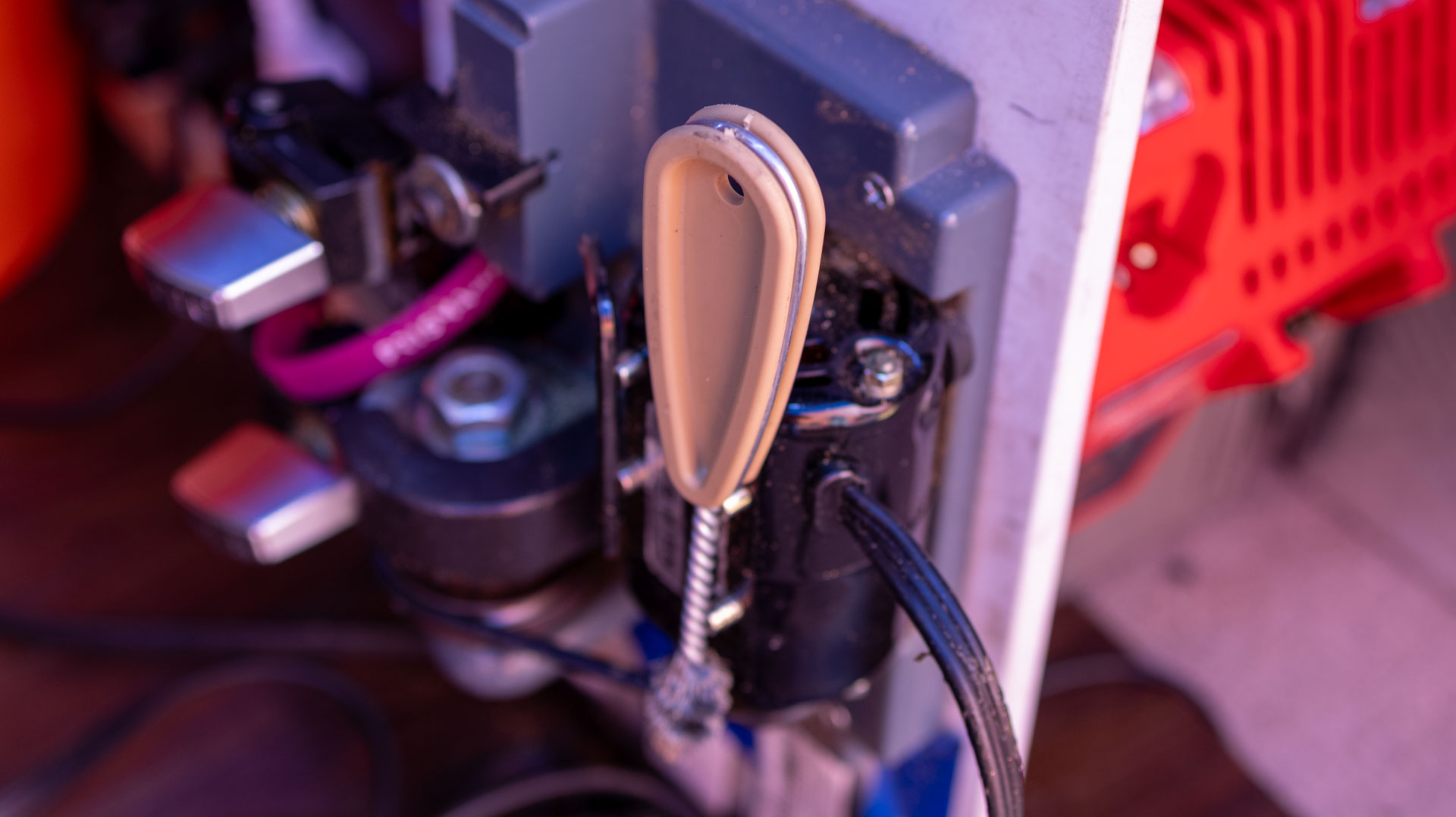 Locksmith tools and equipment close-up